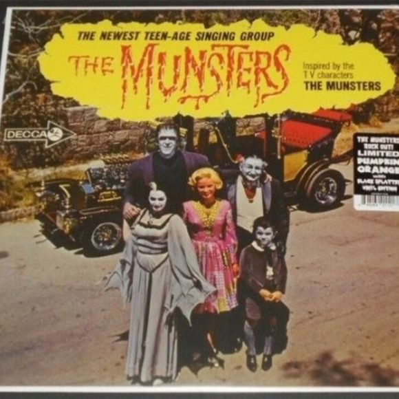 The Munsters Self-Titled LP ~ Ltd Ed Orange w/Black Splatter Vinyl ~ New/Sealed! - Picture 2 of 2